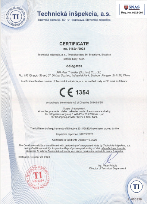 PED A2 certificate  expire on Oct.19,2026